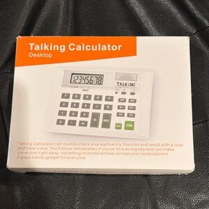Talking Calculator Desktop - Black Brand New